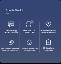 Imagem do D13 Smart Watch Masculino Pressão Arterial À Prova D' Água Smartwatch Fem