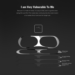 Novo 1pcs Metal Dust Guard Adesivo Protetor Adesivo Protetor de Pele Case Cover - comprar online