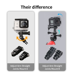 Adaptador Gopro Accessori Curvo Montagem em Superfície Plana Gancho em J Fivela - comprar online