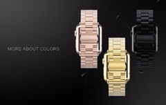 Imagem do Pulseira de aço para pulseira Apple Watch 45mm 44mm 42mm 38mm 40mm 41mm Metal S