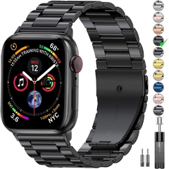 Pulseira de aço para pulseira Apple Watch 45mm 44mm 42mm 38mm 40mm 41mm Metal S - loja online