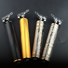 2022 nova máquina de corte de cabelo vintage t9 masculino barbeador elétrico r - TOP TEC