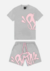 Conjunto Synaworld Cinza/Rosa