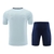 Kit Treino adulto - Camisa e Shorts - Seleção Espanha Adidas 24/25 - Azul com detalhes em vermelho e laranja na internet