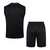 Kit Treino adulto - Camisa e Shorts - Barcelona Nike 24/25 - Preto com detalhes em vermelho e azul - comprar online