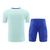 Kit Treino adulto - Camisa e Shorts - Seleção Espanha Adidas 24/25 - Azul com detalhes em vermelho e branco - comprar online