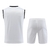 Kit Treino adulto - Camisa e Shorts - Flamengo Adidas 23/24 - Branco com detalhes em vermelho e preto - comprar online