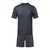 Kit Infantil Napoli III 24/25 - EA7 - Cinza com detalhes em azul - comprar online