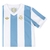 Camisa Seleção Argentina Edição Comemorativa 25/26 - Torcedor Adidas Masculina - Branca com listras em azul - CADASTRO EXPRESS