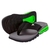 Chinelo Kenner Rakka - Cinza com detalhes em verde e preto na internet