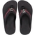 Chinelo Kenner Kivah Slot - Preto com detalhes em vermelho