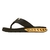 Chinelo Kenner Rakka - Preto com detalhes em dourado - CADASTRO EXPRESS