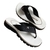 Chinelo Kenner Rakka - Branco com detalhes em preto - comprar online