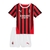 Kit Infantil AC Milan I 24/25 - Puma - Vermelho e preto e branco