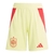 Short Espanha II 24/25 - Masculino Adidas - Amarelo com detalhes em vermelho