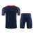 Kit Treino adulto - Camisa e Shorts - Paris Saint-Germain Nike 23/24 - Azul com detalhes em vermelho - comprar online