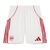 Short Arsenal I 25/26 - Masculino Adidas - Branco com detalhes em vermelho - comprar online