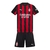 Kit Infantil AC Milan I 25/26 - Puma - Preto e vermelho com detalhes em cinza - comprar online