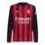 Camisa AC Milan I 25/26 manga longa - Torcedor Puma Masculina - Preta e vermelha com detalhes em cinza - comprar online