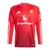 Camisa Manchester United I 24/25 manga longa - Torcedor Adidas Masculina - Vermelha com detalhes em branco
