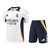 Kit Treino adulto - Camisa e Shorts - Real Madrid Adidas 24/25 - Branco e azul com detalhes em amarelo - comprar online