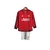 Kit Infantil Manchester United I manga longa 23/24 - Adidas - Vermelho com detalhes em preto