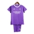 Kit Infantil Real Madrid Retrô 19/12 - Adidas - Roxo com detalhes em branco