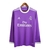 Camisa Retrô Real Madrid II 2017/2018 manga longa - Adidas Masculina - Roxa com detalhes em branca
