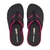 Chinelo Kenner Rakka Full L7 - Preto com detalhes em rosa