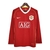 Camisa Retrô Manchester United I 2006/2007 manga longa - Nike Masculina - Vermelha com detalhes em amarelo e branco