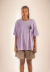 T-shirt Oversized Lavanda Homem - comprar online