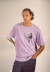 T-shirt Oversized Lavanda Homem na internet