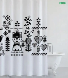 Imagen de CORTINAS DE BAÑO ESTAMPADAS COUNTRY HOGAR