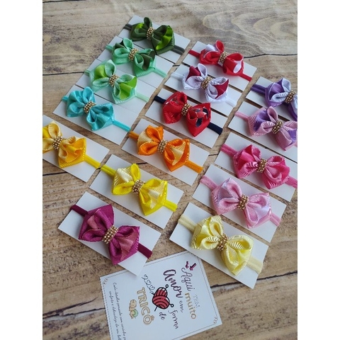 Tiara infantil de laço angel com strass - para meninas de Até 2 Anos - Fofa, Delicada e Confortável