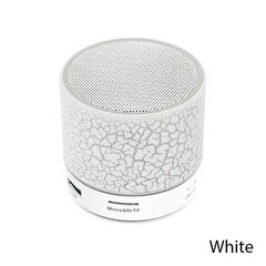 Novo mini portátil de áudio do carro a9 deslumbrante crack led sem fio bluetooth 4.1 subwoofer alto-falante cartão tf - loja online