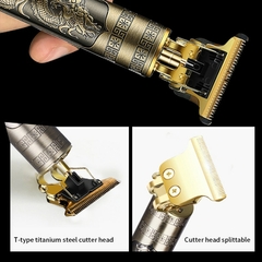 Máquina De Cortar Cabelo Para Barba Masculina Designer Aleatório Elétrico Profissional - barato shop