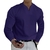 Camisas masculinas de manga comprida com decote em v com decote em v casual cami - loja online