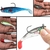 Kit 15 iscas Artificiais Hélice, 6 sessões, soft shad - shopping wg
