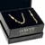 KIT CORRENTE 60CM + PULSEIRA 21CM CARTIER 6MM BANHADOS A OURO 18K SEM ZIRCÔNIA