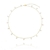TORNOZELEIRA COM ZIRCÔNIAS CRISTAL PENDURADAS - 25CM BANHADA A OURO 18K ZIRCÔNIA CRISTAL