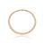 PULSEIRA DUPLA GRUMET 2.8MM BANHO ROSÉ 19CM SEM ZIRCÔNIA