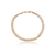 PULSEIRA DUPLA GRUMET 2.8MM BANHO ROSÉ 21CM SEM ZIRCÔNIA