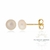 BRINCO PÉROLA NATURAL DE ÁGUA DOCE 6MM EM PRATA COM BANHO DE OURO PÉROLA NATURAL - comprar online
