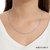 COLAR ACQUAMARINE NATURAL 2,5MM EM PRATA DE LEI 925 PEDRA NATURAL na internet