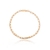 PULSEIRA DUPLA CARTIER COMPRIDO 2.8MM E CARTIER 1.8MM BANHO ROSÉ 21CM SEM ZIRCÔNIA