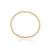 PULSEIRA DUPLA CARTIER CURTO 1.8MM E CADEADO 4.2MM BANHO ROSÉ 19CM SEM ZIRCÔNIA