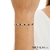 PULSEIRA ZIRCÔNIAS REDONDAS PRETA EM PRATA DE LEI 925 - comprar online