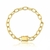 CORRENTE CARTIER ELO REDONDO 7.6MM BANHADA A OURO 18K 70CM SEM ZIRCÔNIA