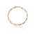 PULSEIRA DUPLA 3X1 3MM BANHO ROSÉ 21CM SEM ZIRCÔNIA