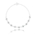 PULSEIRA ZIRCÔNIAS REDONDAS CRISTAL EM PRATA DE LEI 925